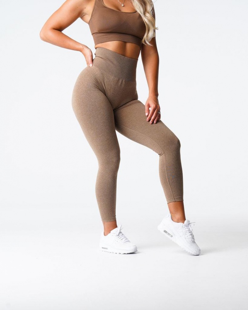 NVGTN NV Seamless Naisten Leggingsit Beige | FI180BE