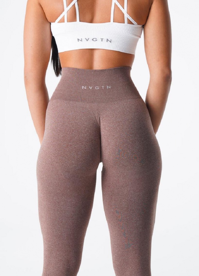 NVGTN NV Seamless Naisten Leggingsit Kahvi | FI154BE