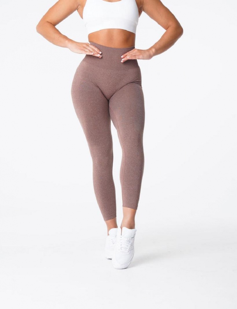 NVGTN NV Seamless Naisten Leggingsit Kahvi | FI154BE