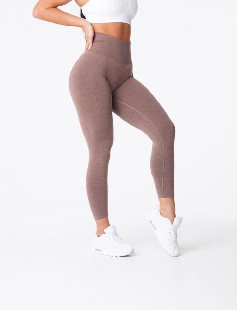 NVGTN NV Seamless Naisten Leggingsit Kahvi | FI154BE