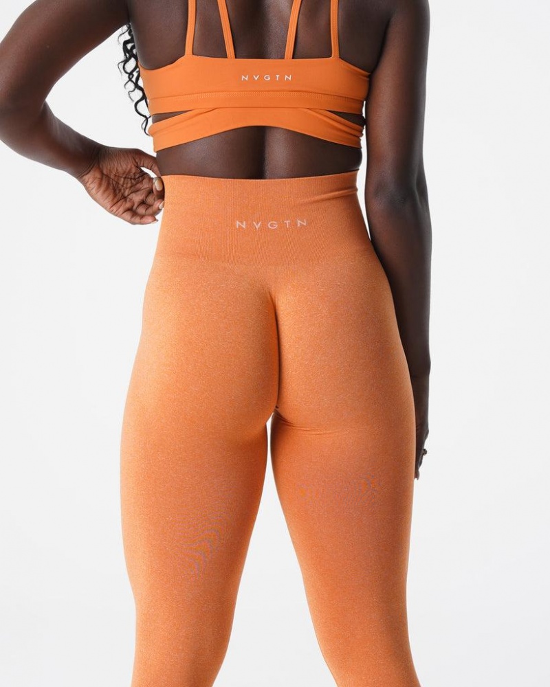 NVGTN NV Seamless Naisten Leggingsit Oranssi | FI024BE