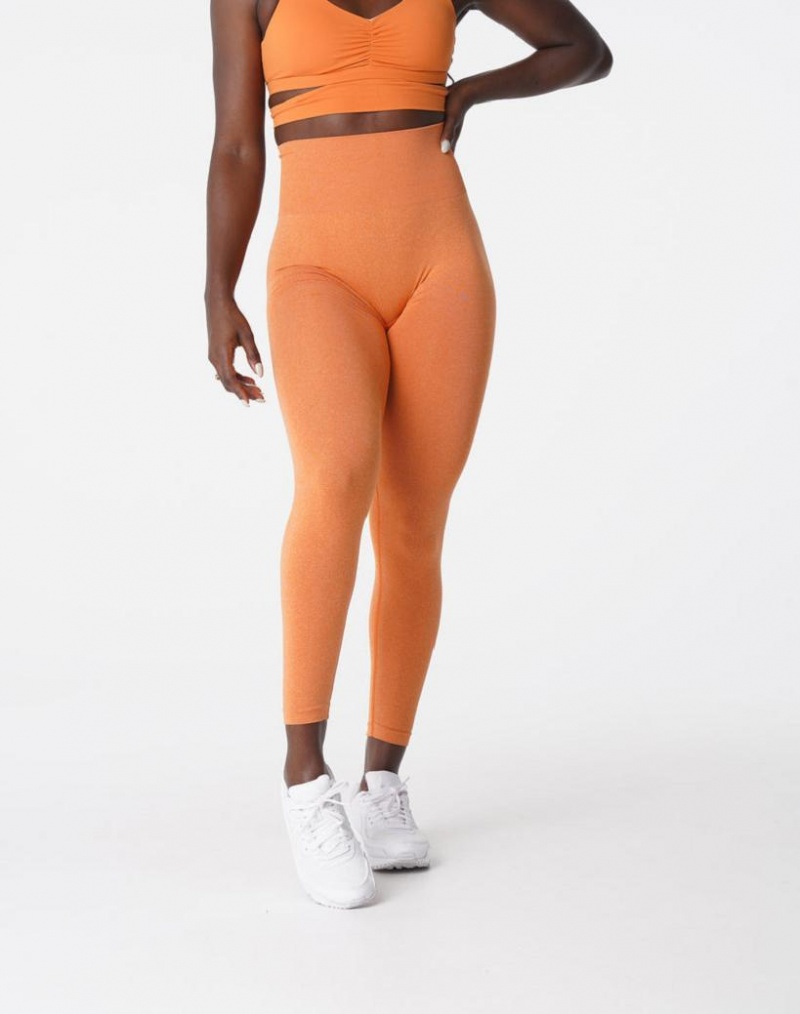 NVGTN NV Seamless Naisten Leggingsit Oranssi | FI024BE