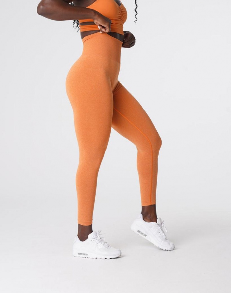 NVGTN NV Seamless Naisten Leggingsit Oranssi | FI024BE