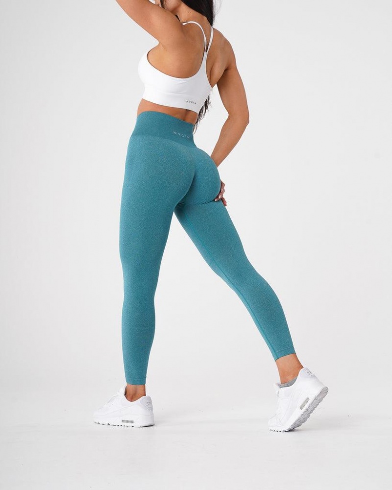 NVGTN NV Seamless Naisten Leggingsit Turkoosi | FI673VR