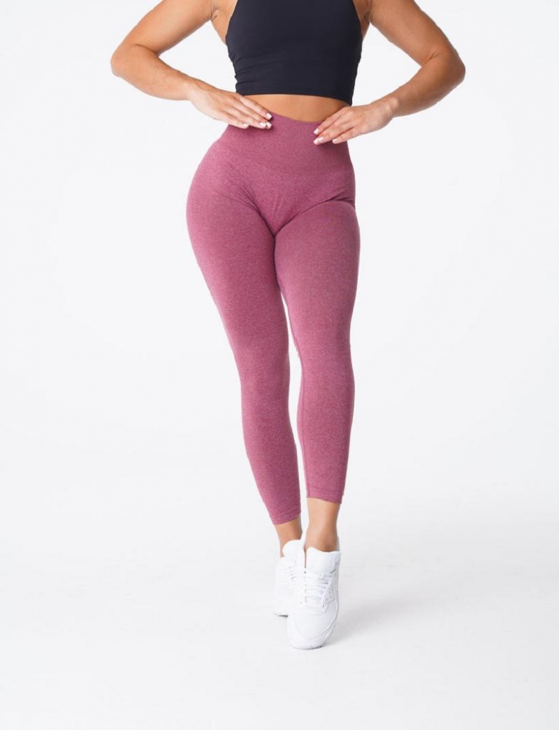 NVGTN NV Seamless Naisten Leggingsit Viininpunainen | FI232BE