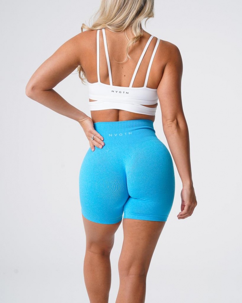 NVGTN Pro Seamless Naisten Shortsit Sininen | FI143DF