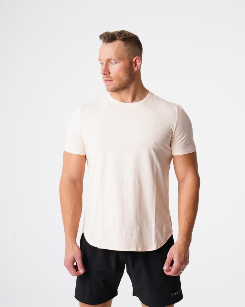 NVGTN Pulse Fitted Tee Miesten T Paidat Valkoinen | FI613GS