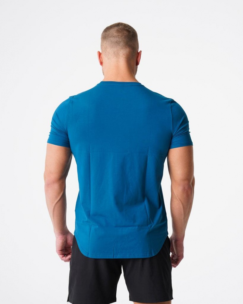 NVGTN Pulse Fitted Tee Miesten T Paidat Sininen | FI639GS