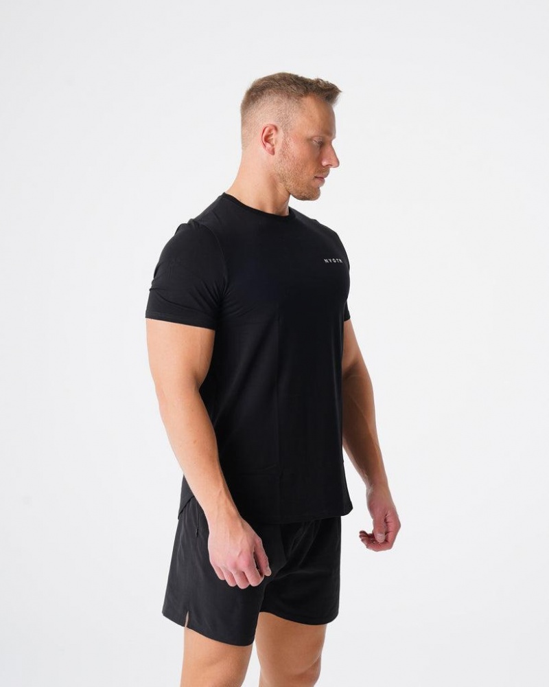 NVGTN Pulse Fitted Tee Miesten T Paidat Mustat | FI769GS