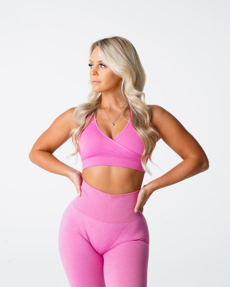 NVGTN Pursuit Seamless Naisten Urheiluliivit Pinkki | FI687AH