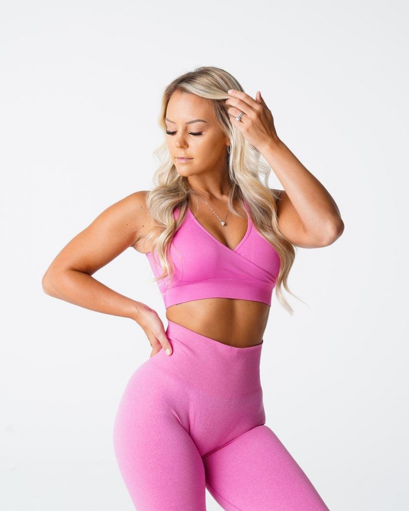 NVGTN Pursuit Seamless Naisten Urheiluliivit Pinkki | FI687AH