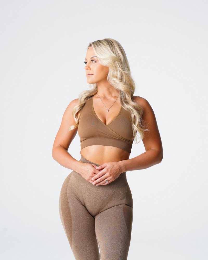 NVGTN Pursuit Seamless Naisten Urheiluliivit Beige | FI038SG