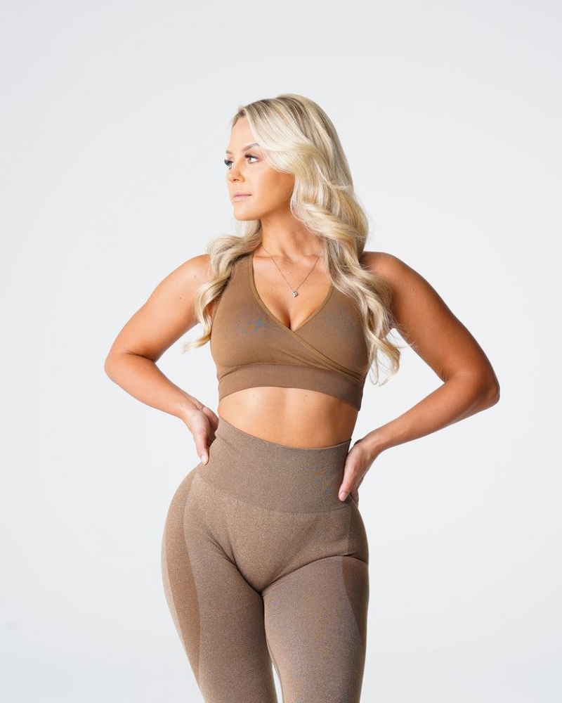 NVGTN Pursuit Seamless Naisten Urheiluliivit Beige | FI038SG