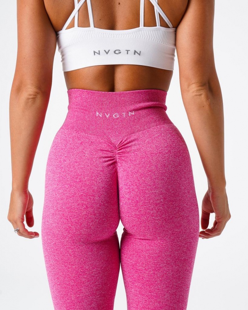 NVGTN Scrunch Seamless Naisten Leggingsit Fuksia | FI414BE