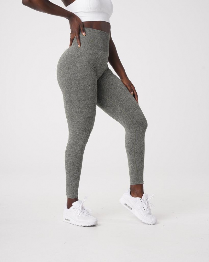 NVGTN Scrunch Seamless Naisten Leggingsit Khaki Vihreä | FI544BE