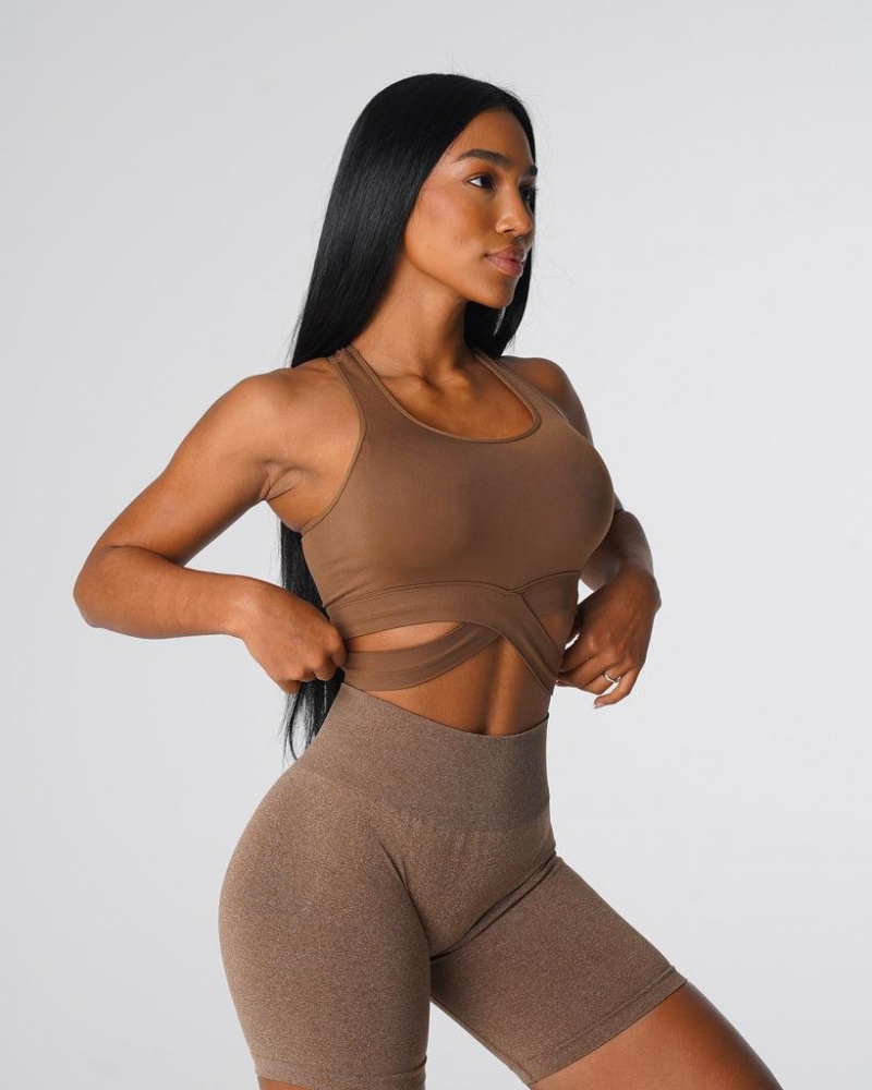 NVGTN Sculpt Seamless Top Naisten Urheiluliivit Beige | FI766SG