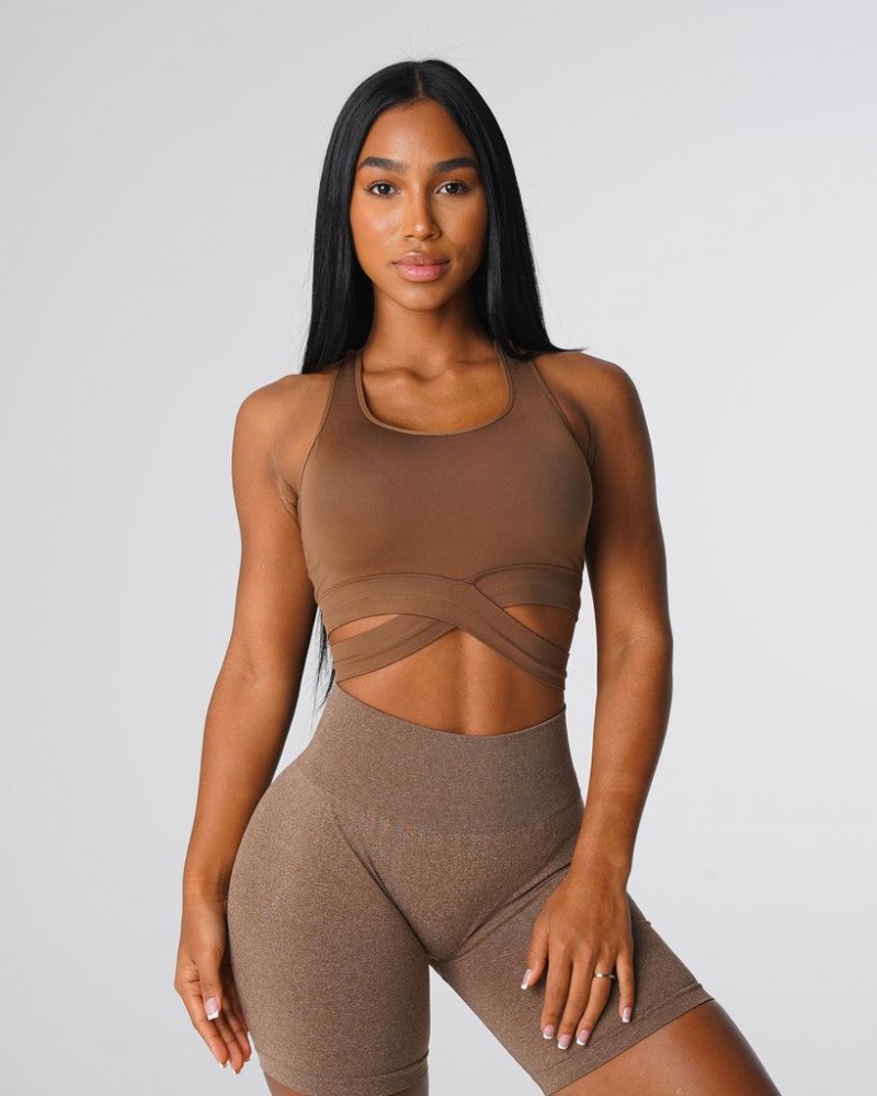 NVGTN Sculpt Seamless Top Naisten Urheiluliivit Beige | FI766SG