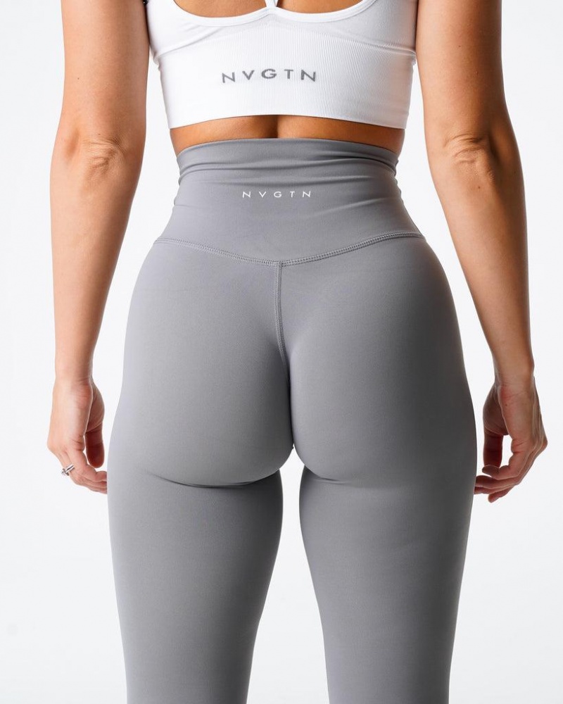 NVGTN Signature 2.0 Naisten Leggingsit Harmaat | FI077NW