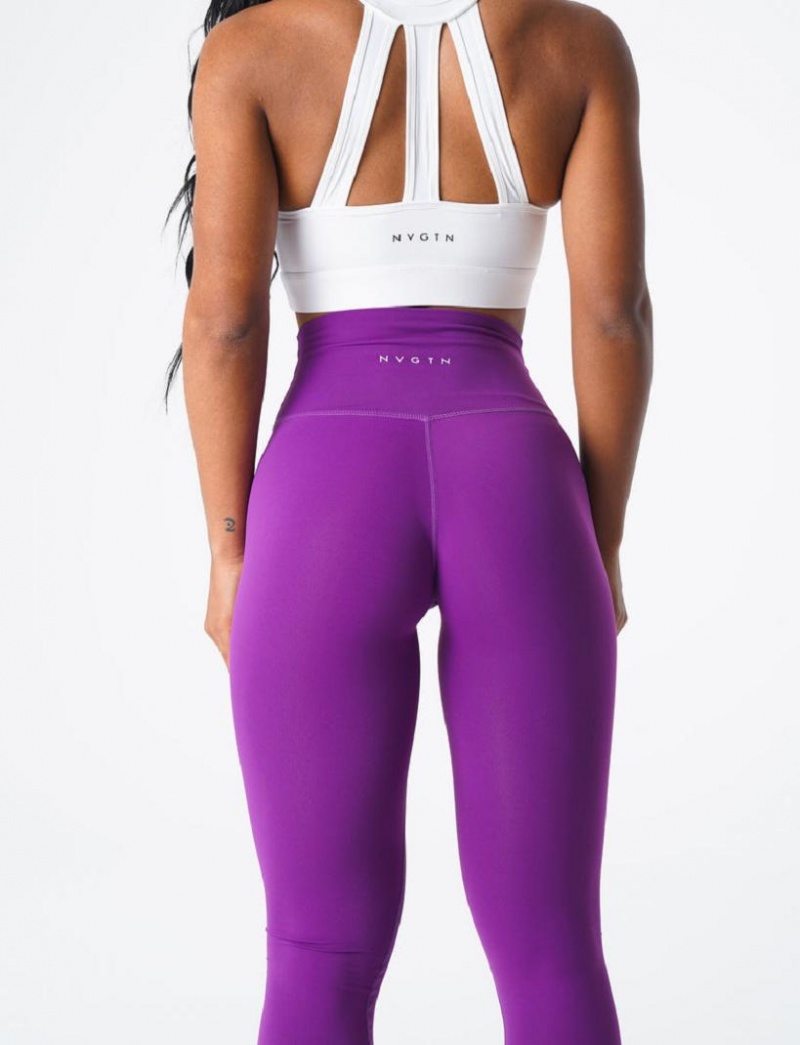 NVGTN Signature 2.0 Naisten Leggingsit Violetit | FI830BE