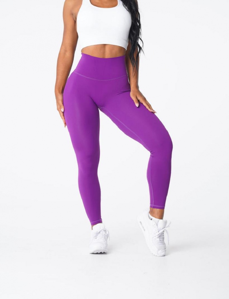 NVGTN Signature 2.0 Naisten Leggingsit Violetit | FI830BE