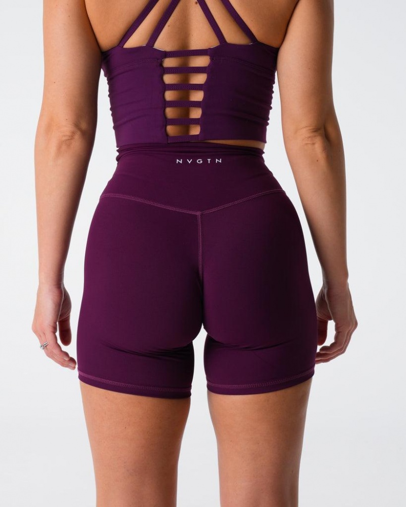 NVGTN Signature 2 Naisten Shortsit Violetit | FI462ZU