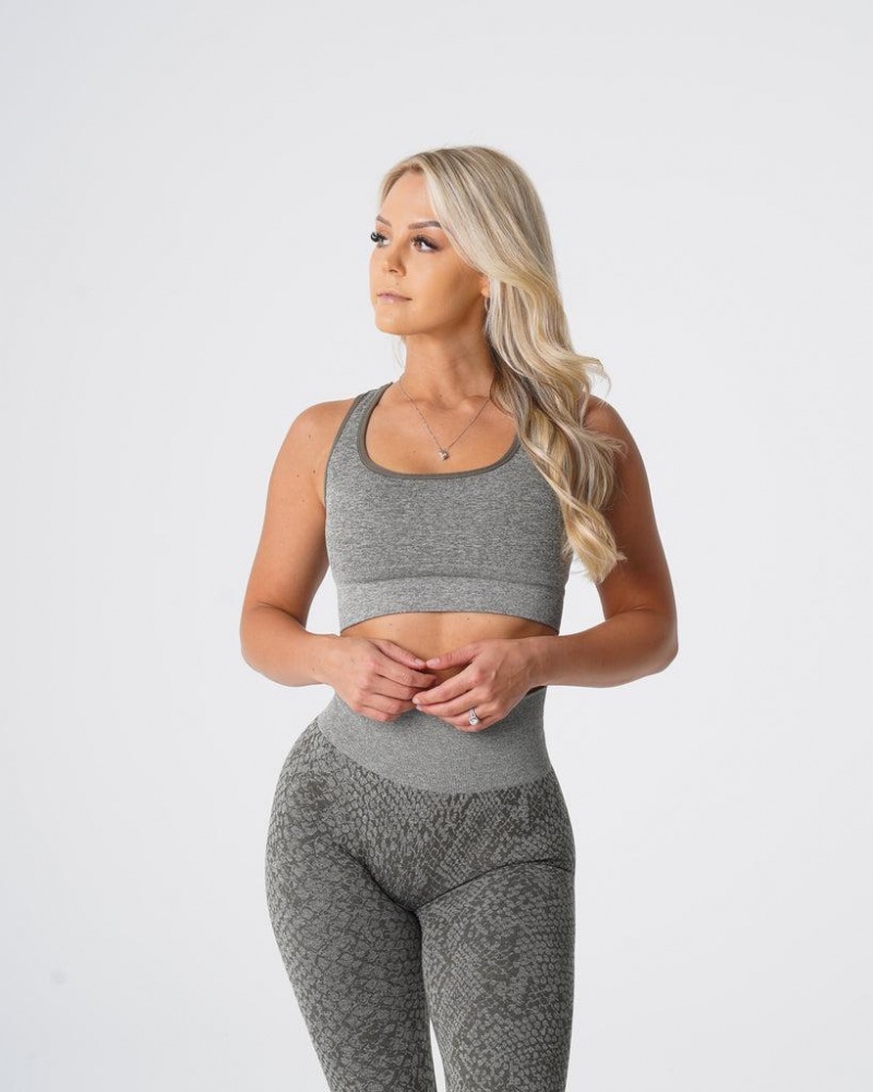 NVGTN Snakeskin Eclipse Seamless Naisten Urheiluliivit Khaki Vihreä | FI029EB