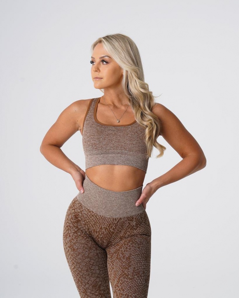 NVGTN Snakeskin Eclipse Seamless Naisten Urheiluliivit Beige | FI055EB