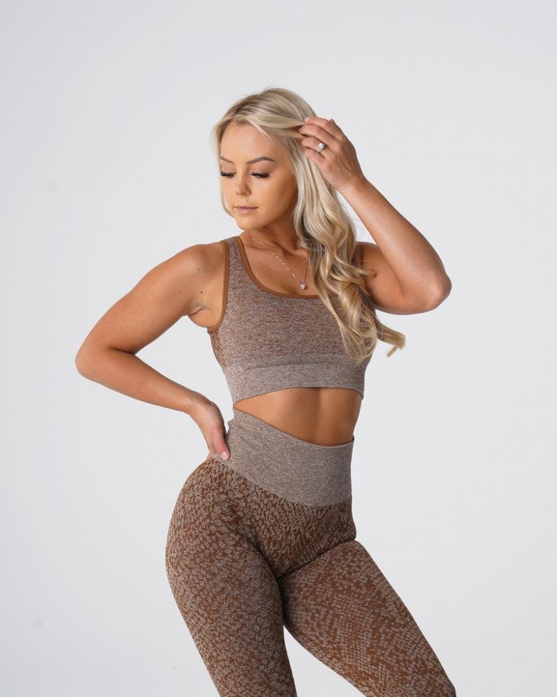 NVGTN Snakeskin Eclipse Seamless Naisten Urheiluliivit Beige | FI055EB