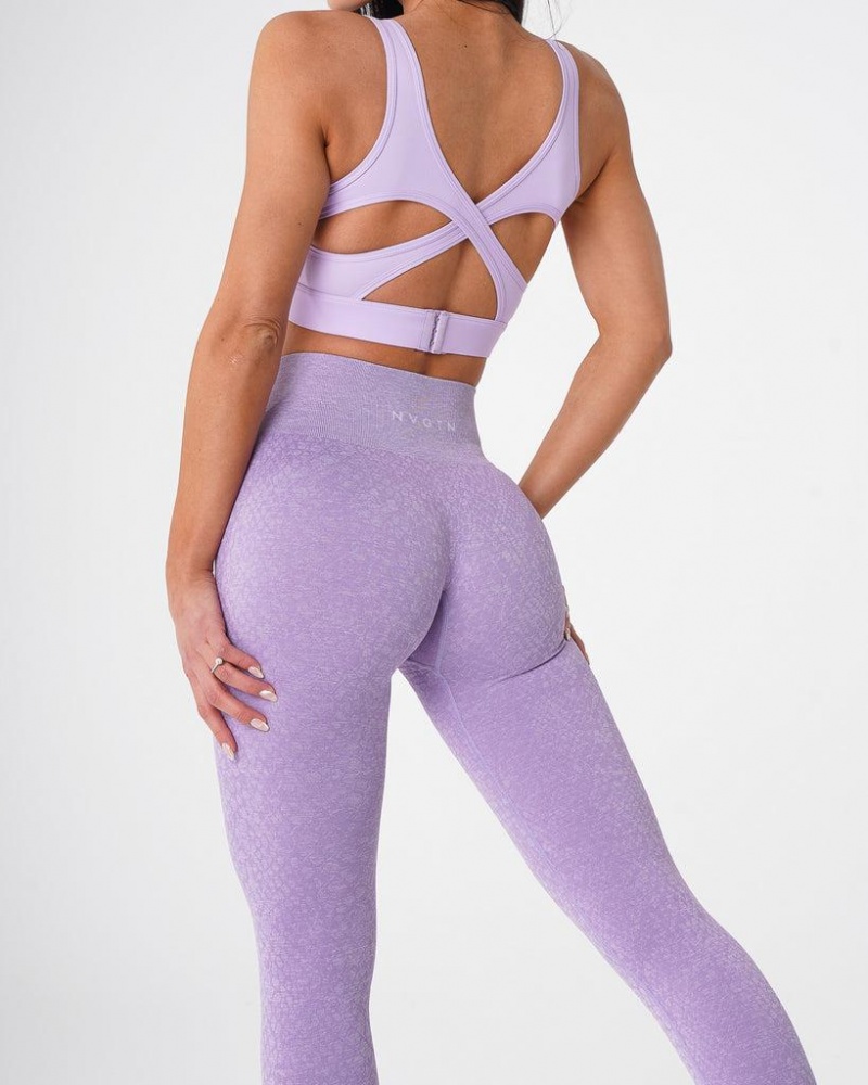 NVGTN Snakeskin Seamless Naisten Leggingsit Violetit | FI311NW