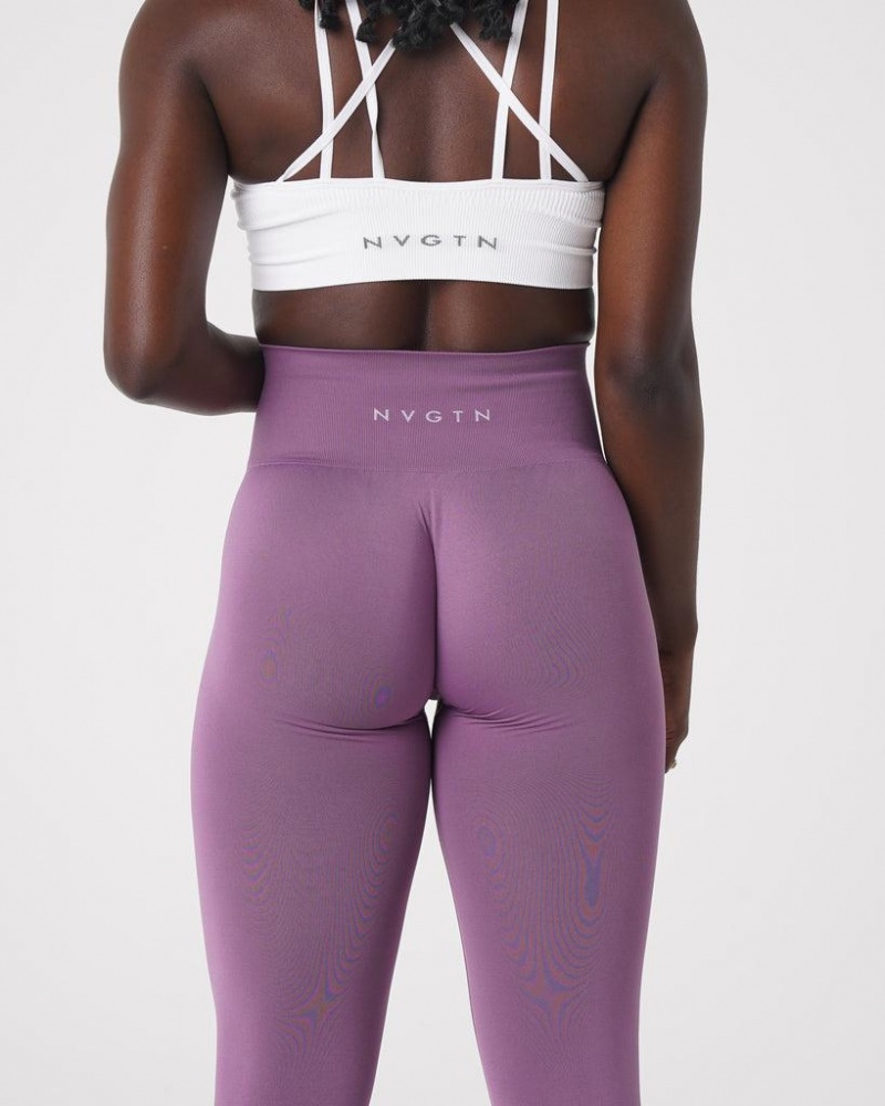 NVGTN Solid Seamless Naisten Leggingsit Violetit | FI441NW