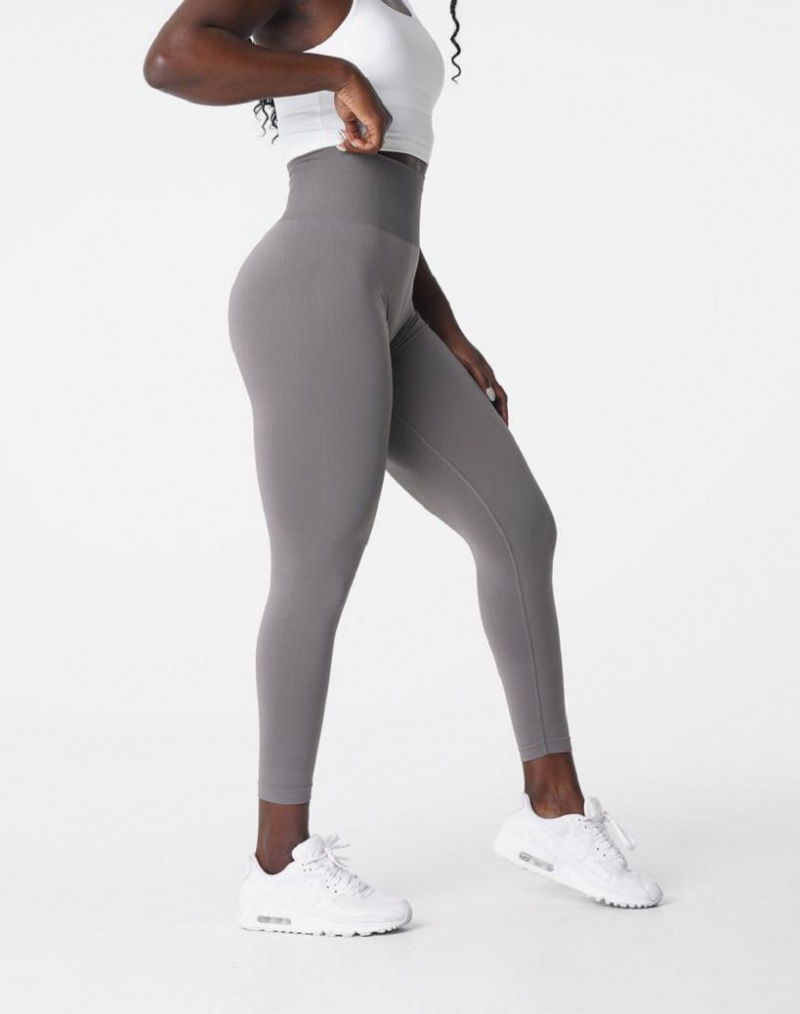 NVGTN Solid Seamless Naisten Leggingsit Harmaat | FI571NW