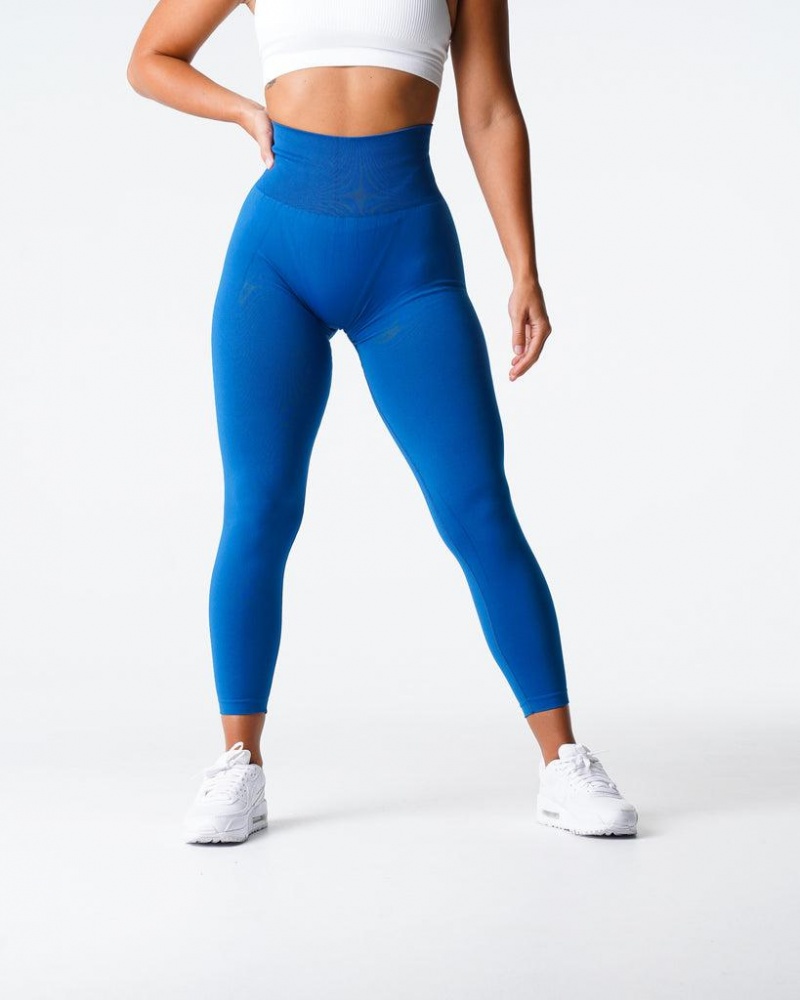 NVGTN Solid Seamless Naisten Leggingsit Sininen | FI597NW