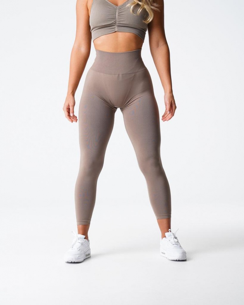 NVGTN Solid Seamless Naisten Leggingsit Harmaat Ruskea | FI623NW