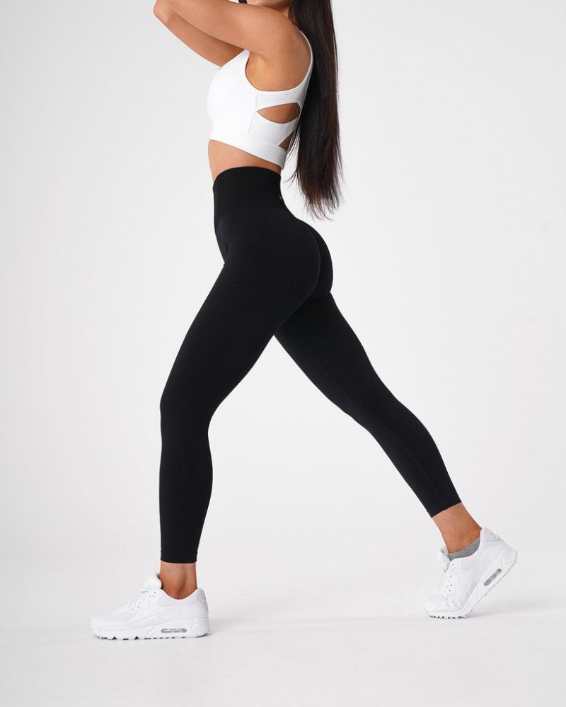 NVGTN Solid Seamless Naisten Leggingsit Mustat | FI727NW