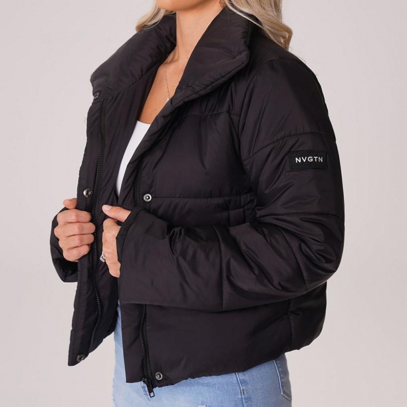 NVGTN Talvi Nights Puffer Jacket Naisten Topit Mustat | FI553UZ