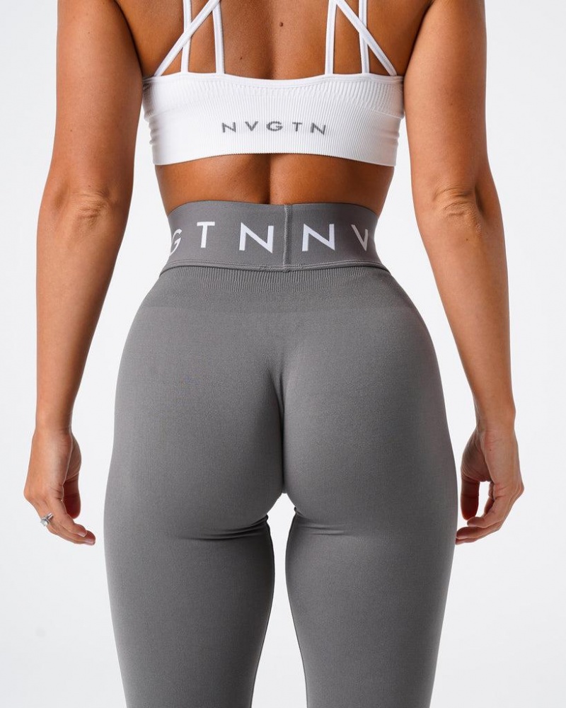 NVGTN Urheilu Seamless Naisten Leggingsit Harmaat | FI166PJ