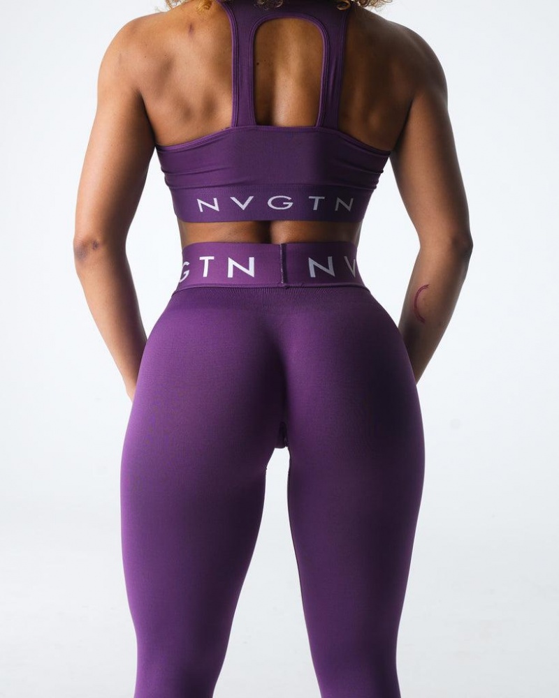 NVGTN Urheilu Seamless Naisten Leggingsit Violetit | FI270PJ