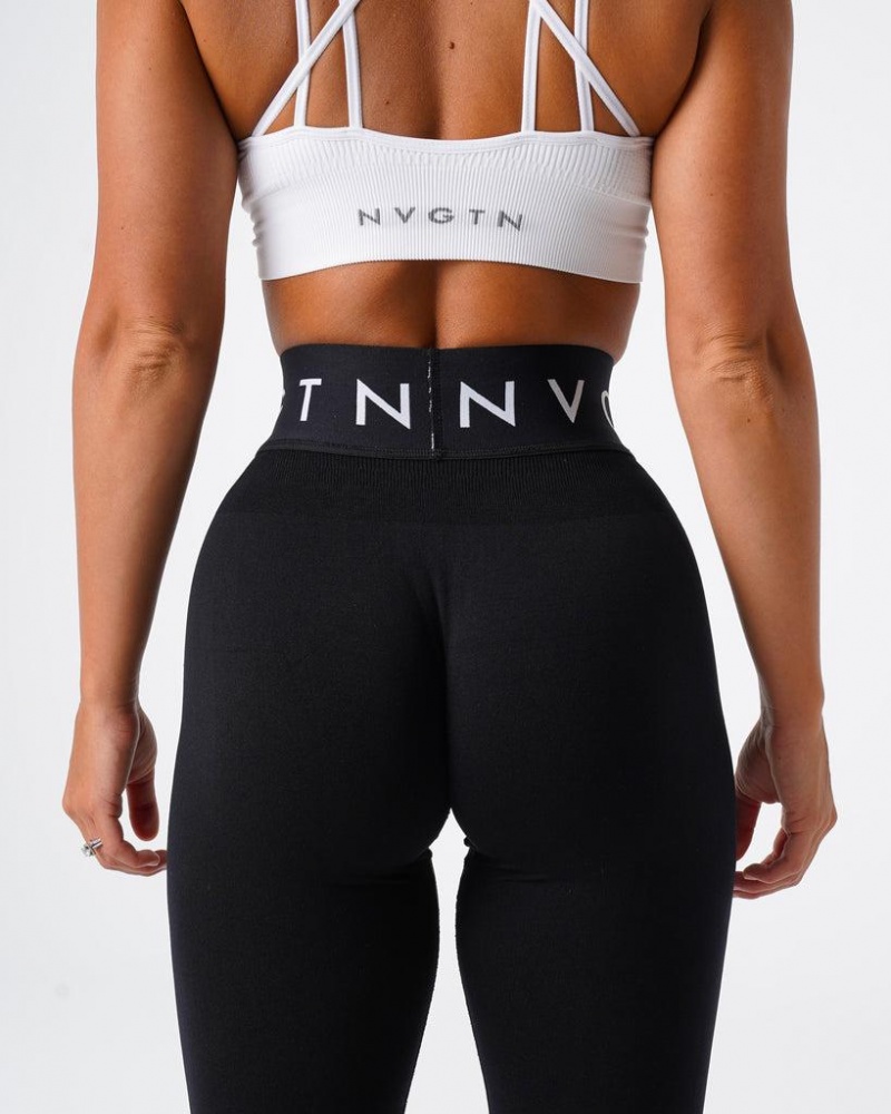 NVGTN Urheilu Seamless Naisten Leggingsit Mustat | FI374PJ