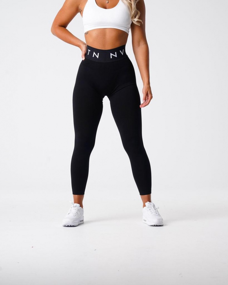 NVGTN Urheilu Seamless Naisten Leggingsit Mustat | FI374PJ