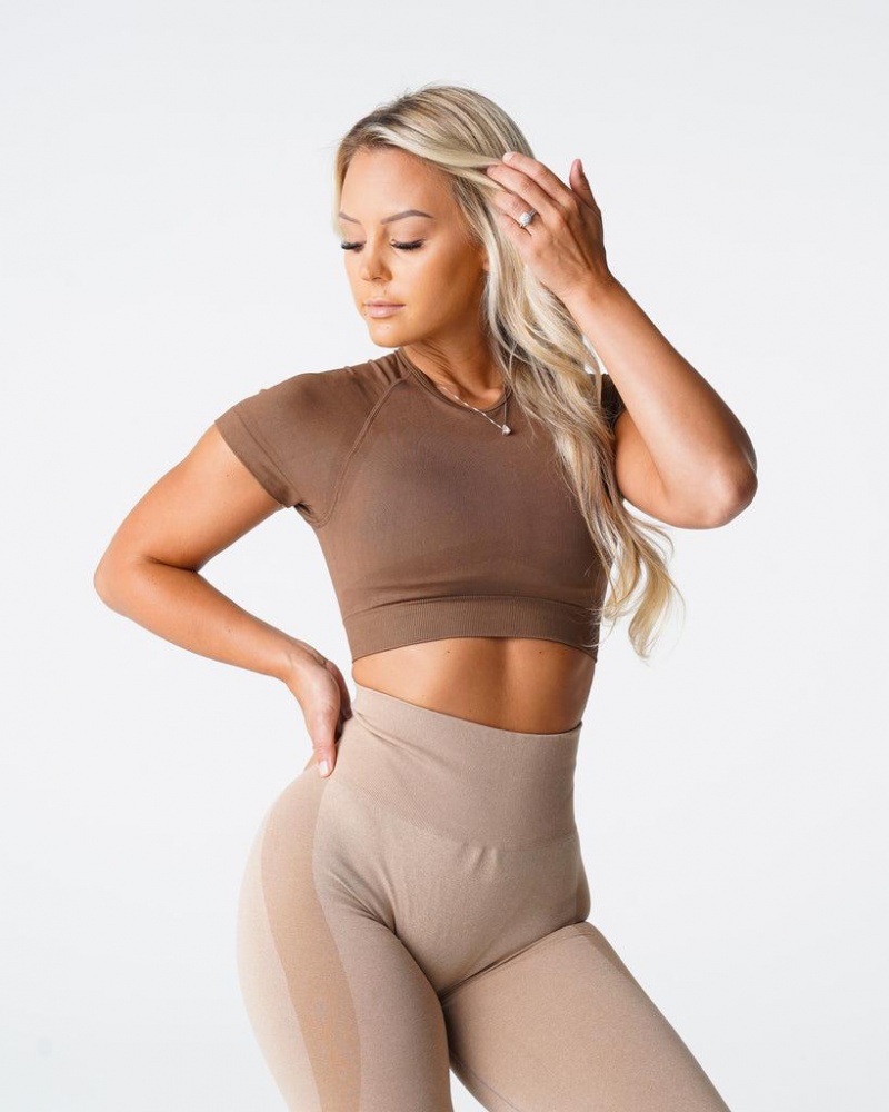 NVGTN Vortex Seamless Top Naisten Urheiluliivit Beige | FI757EB